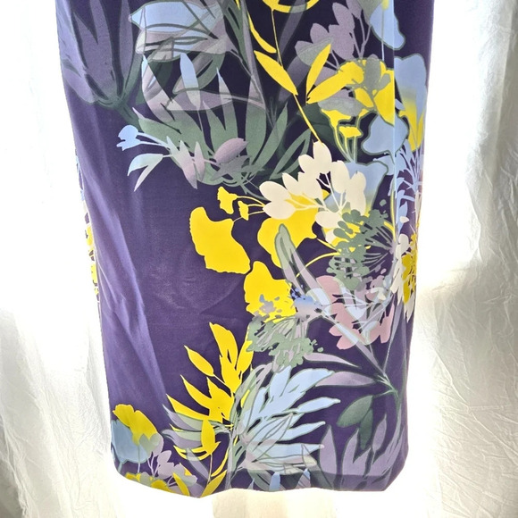 Botanical Bodycon Dress EUC - Picture 3 of 10